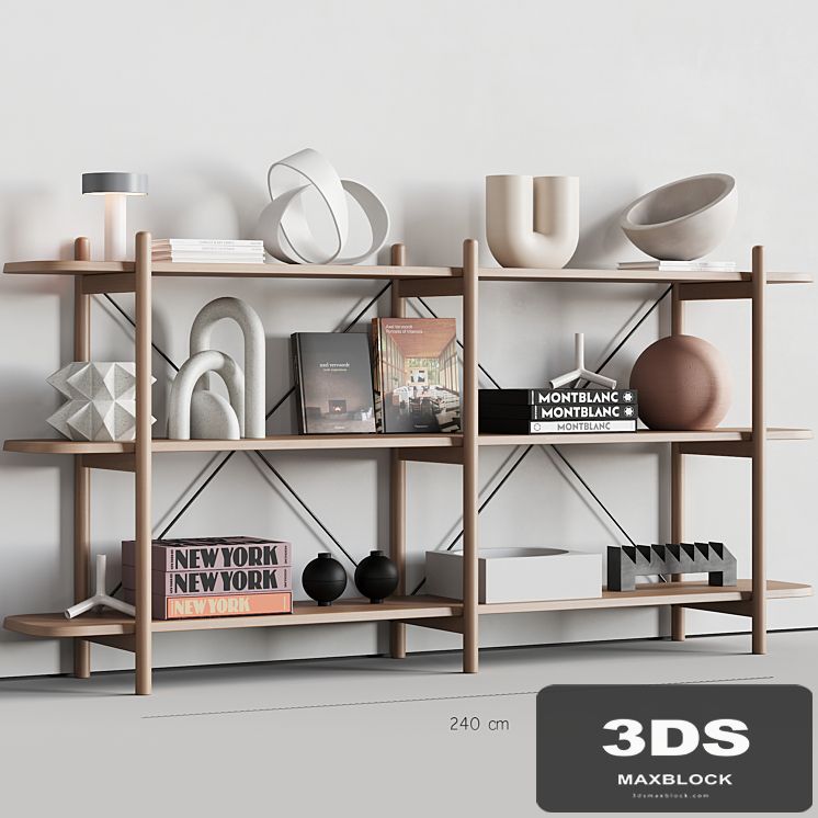 086 BROSA Dominic Wide Bookshelf 00