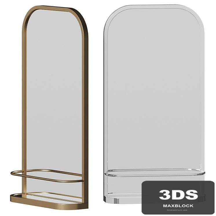 Seamless Wall Shelf Mirror by West Elm