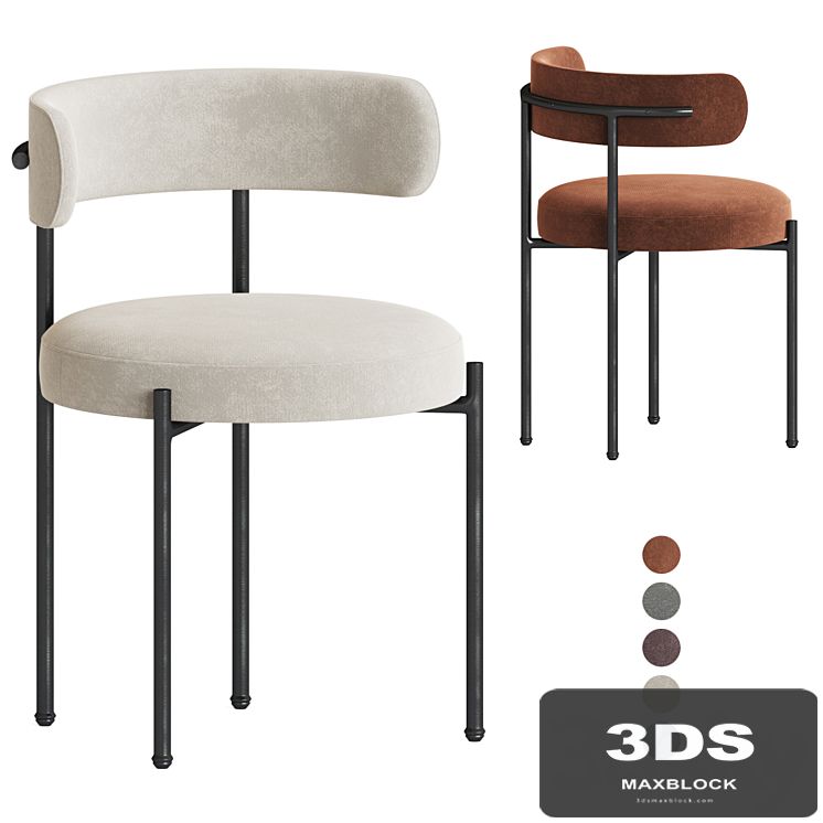 Inesse Boucle Ivory Dining Chair