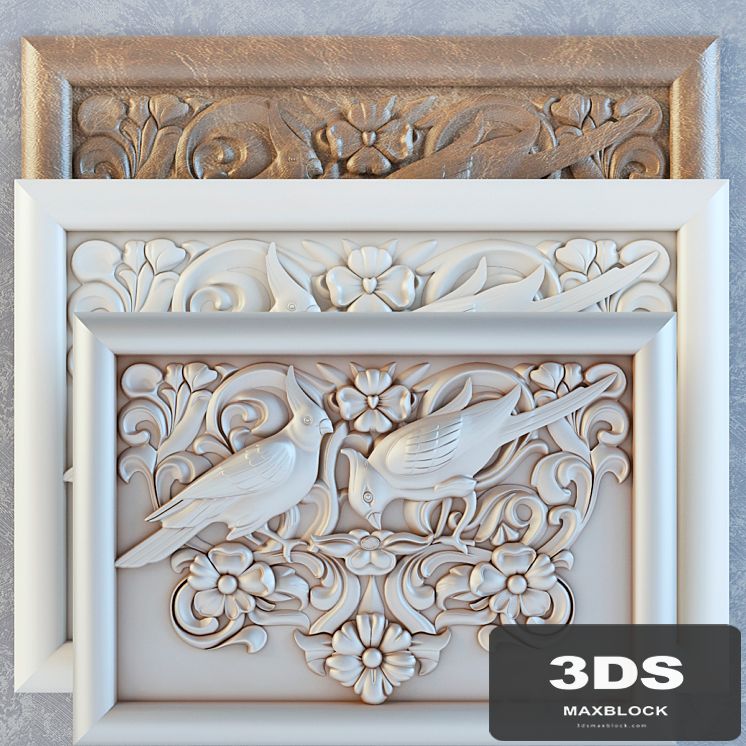 painting, decor on the wall panels, moldings