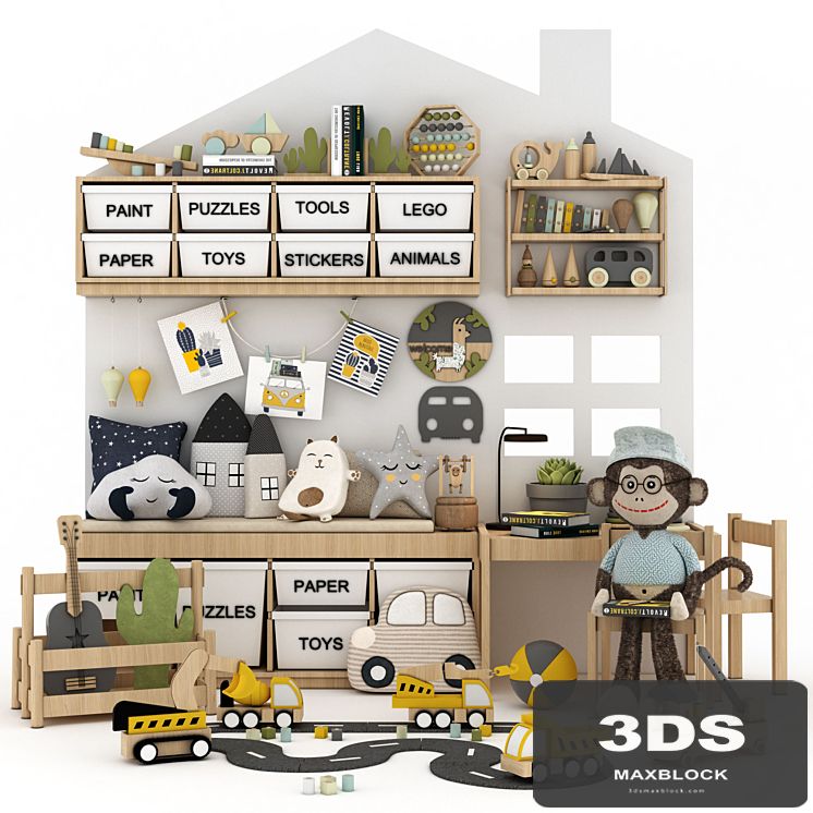toys and furniture set