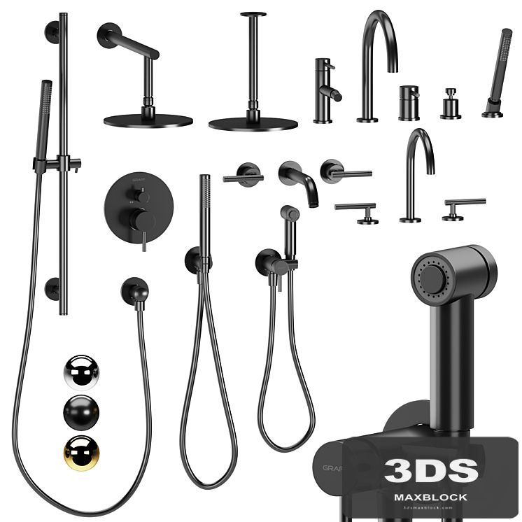 Graff ME | With adjustable shower hose
