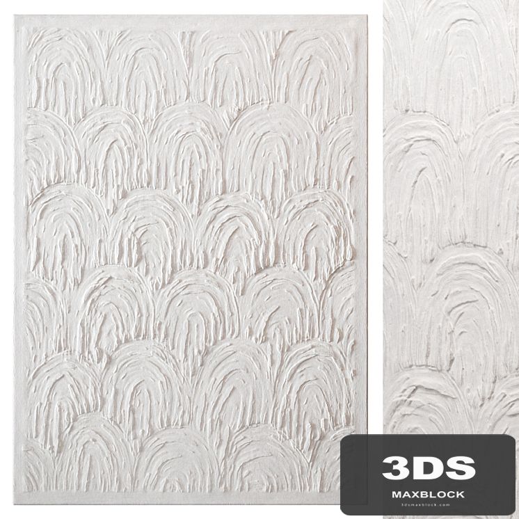 Abstract plaster painting