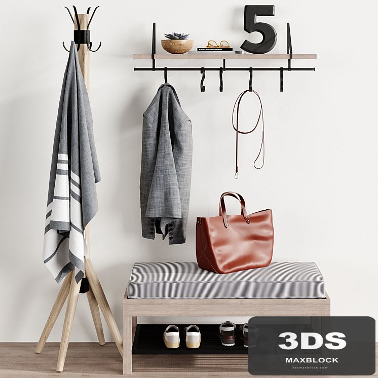 Hallway, Floor Hanger Shelf, Bench Pottery Barn Bag