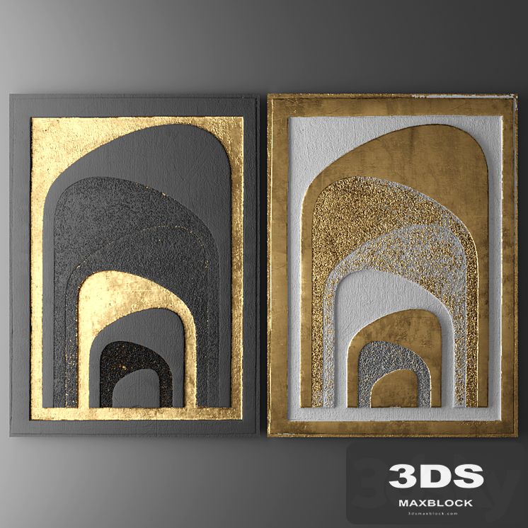 Decor for wall. Panel. 3D