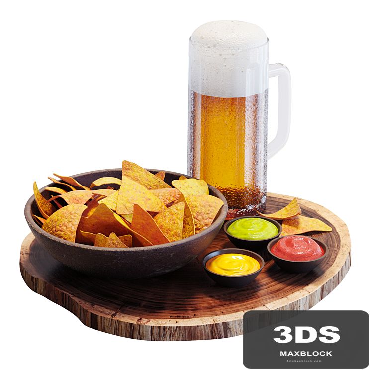 Food Set 09 / Chips and Beer