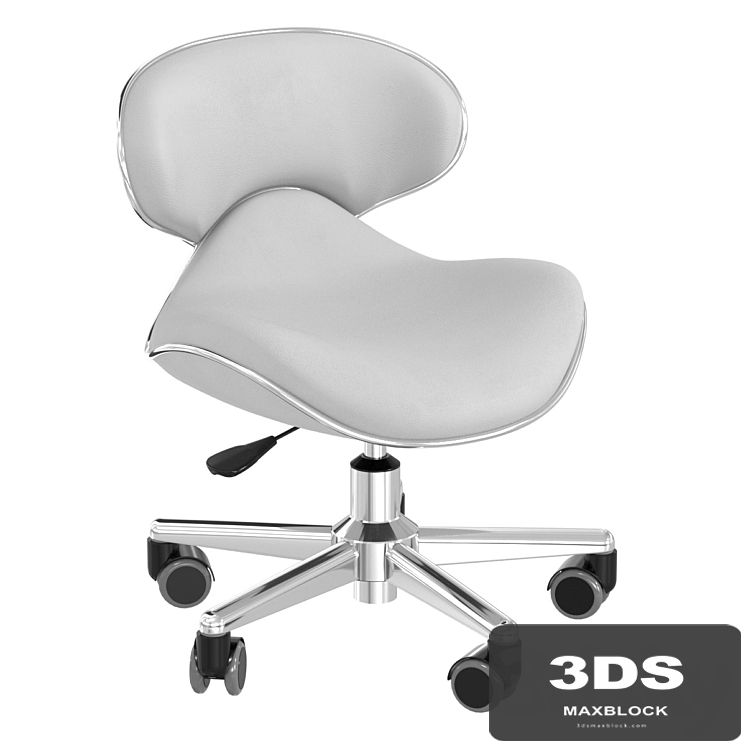 Salon Smart Ergonomic Pedicure Stool Gray