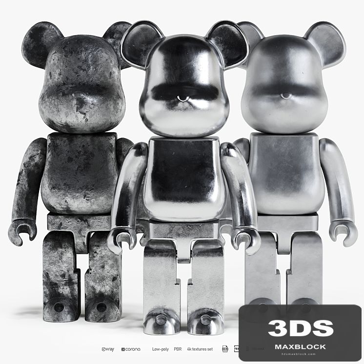 Bearbrick / 3 Metal 2
