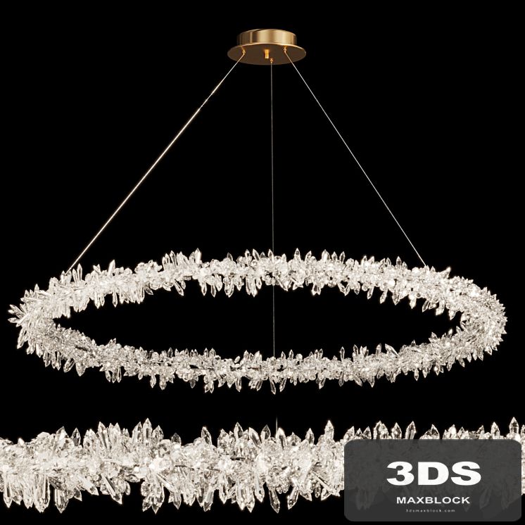 Crystal ring chandelier SIBYL XL