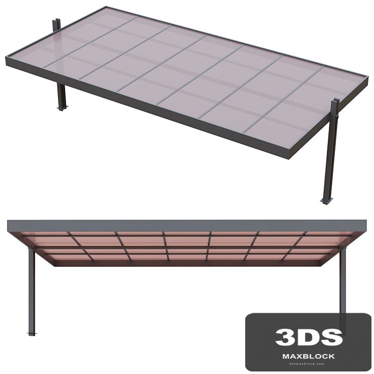 Polycarbonate car park carport