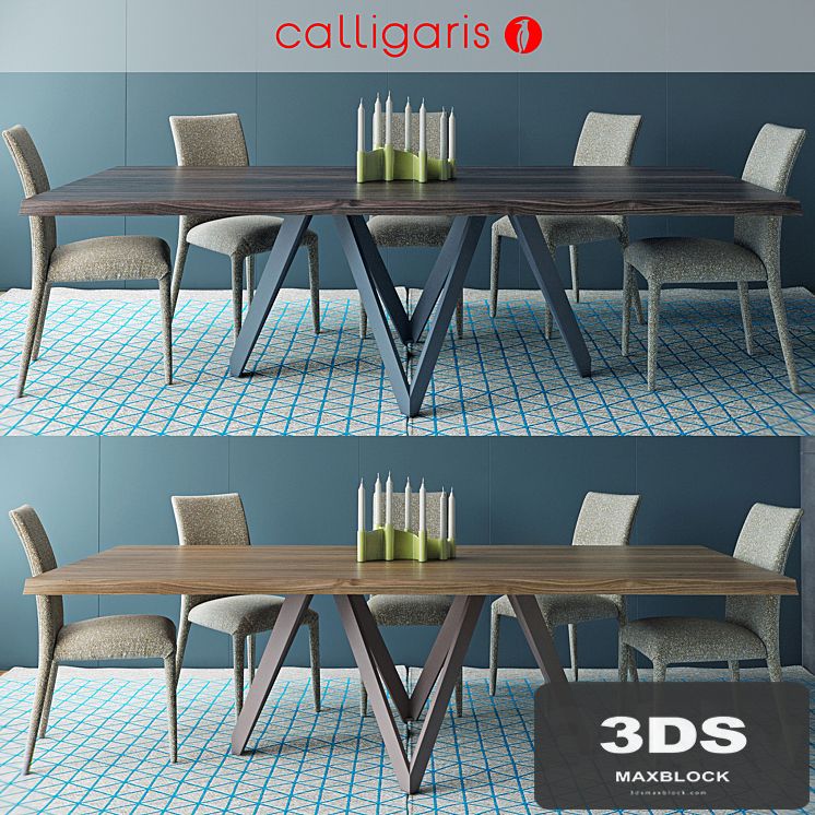 Calligaris table CARTESIO Table_ANÄIS Chair