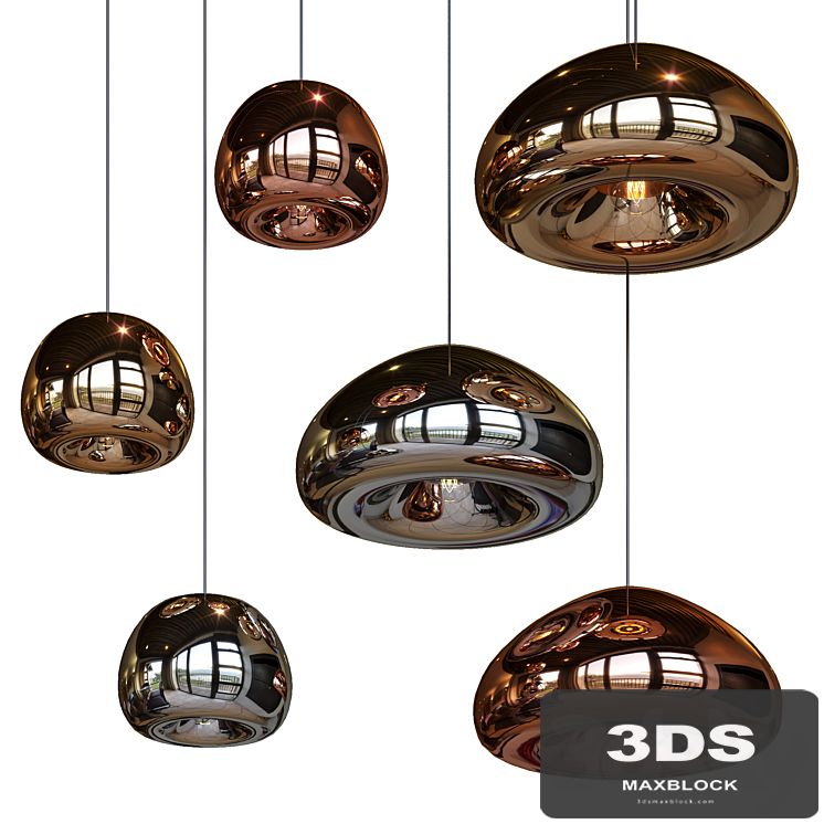 Pendant Lights Hollow Pendant Lamp big and little gold, silver and copper