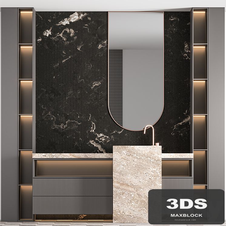 Bathroom Furniture Set 04