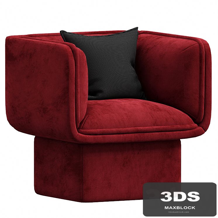 Block armchair by missana