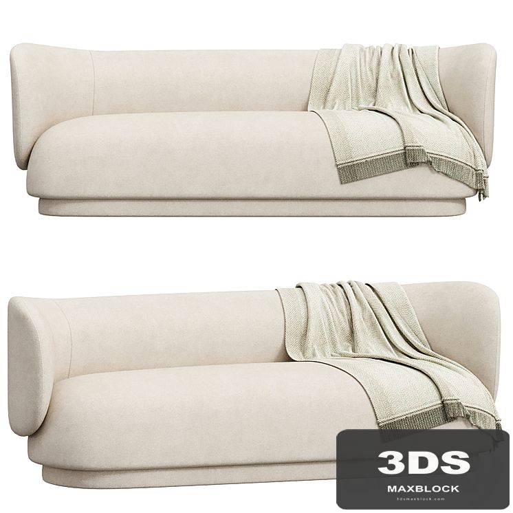 Rico 3 Seater Sofa Brushed