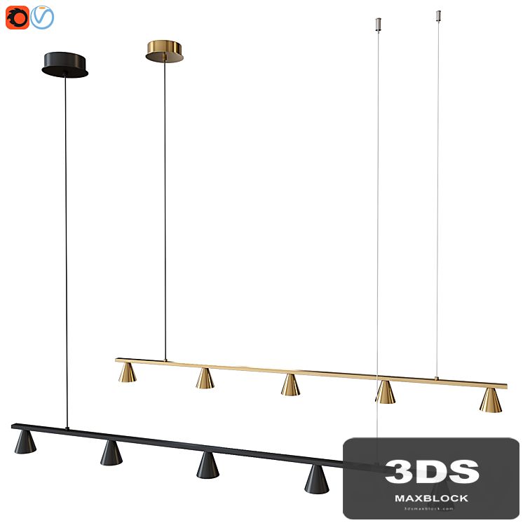 Pendant lamp Aromas LYB 5-Light LED