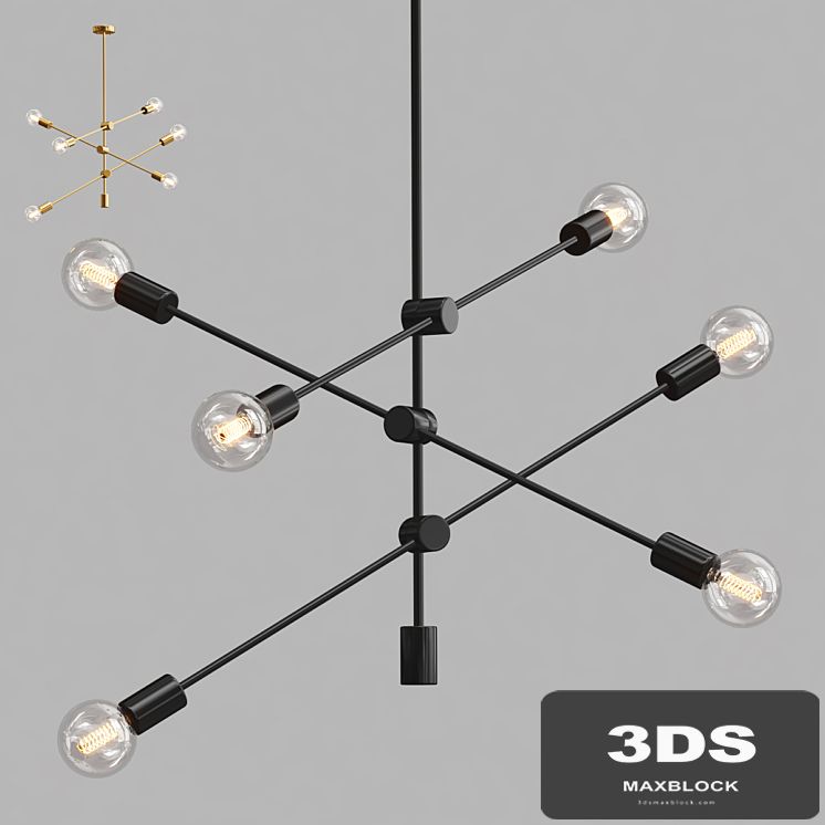 Sputnik chandelier light