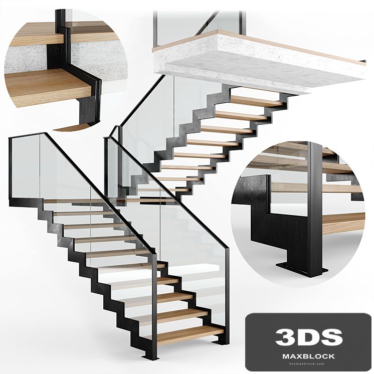 Modern interior stair 09