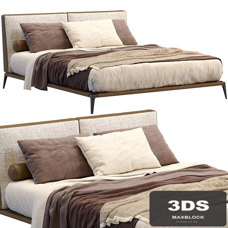 Leather Bed Park By Poliform