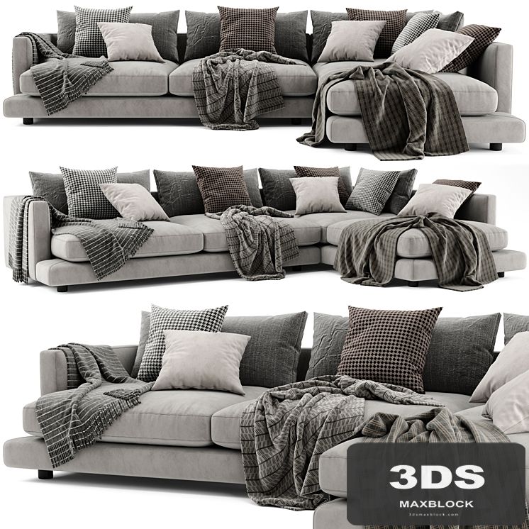Flexform Long Island Chaise Longue Sofa