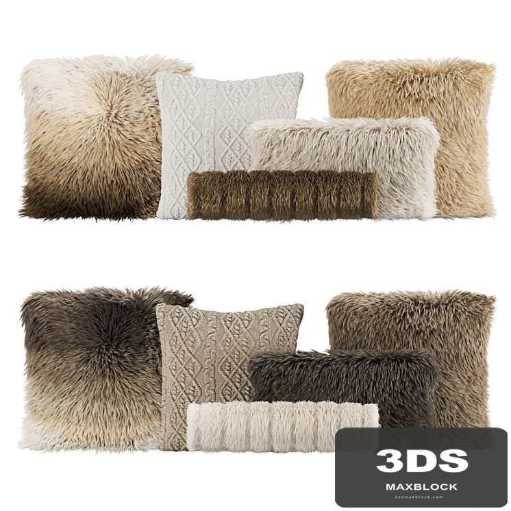 Fur Pillow set 003