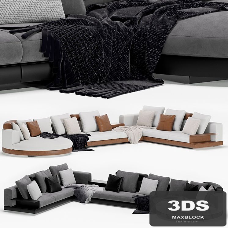 Minotti modular connery sofa