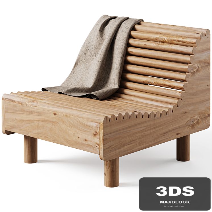 Chaise lounge chair WAVE by House Doctor
