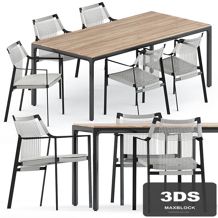 Nodi armchair and Illum table by Tribu