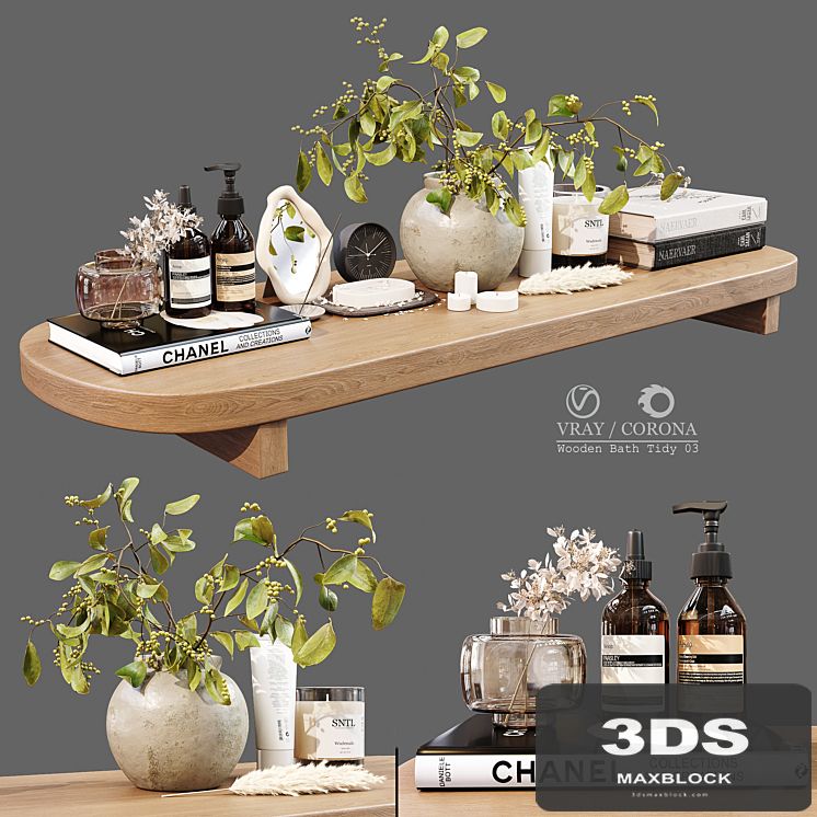 Wooden Bath Tidy 03