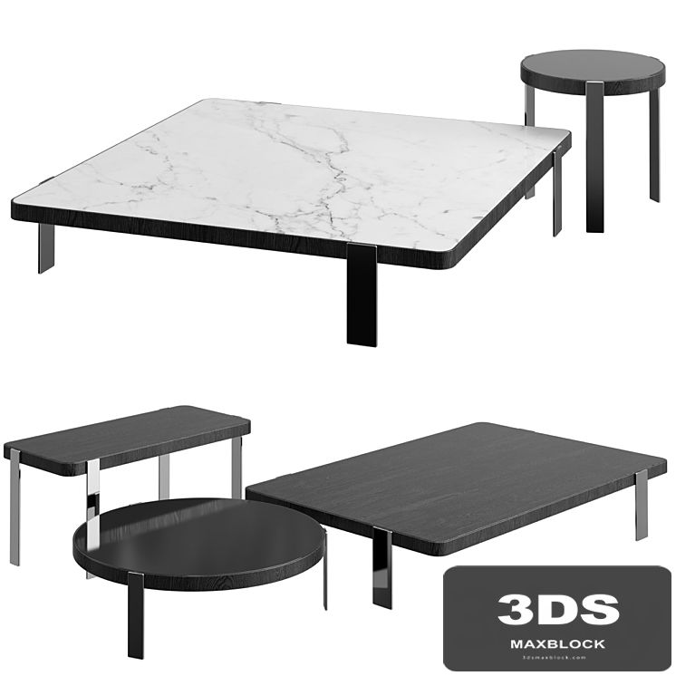 Coffee table set Mattia By Minotti
