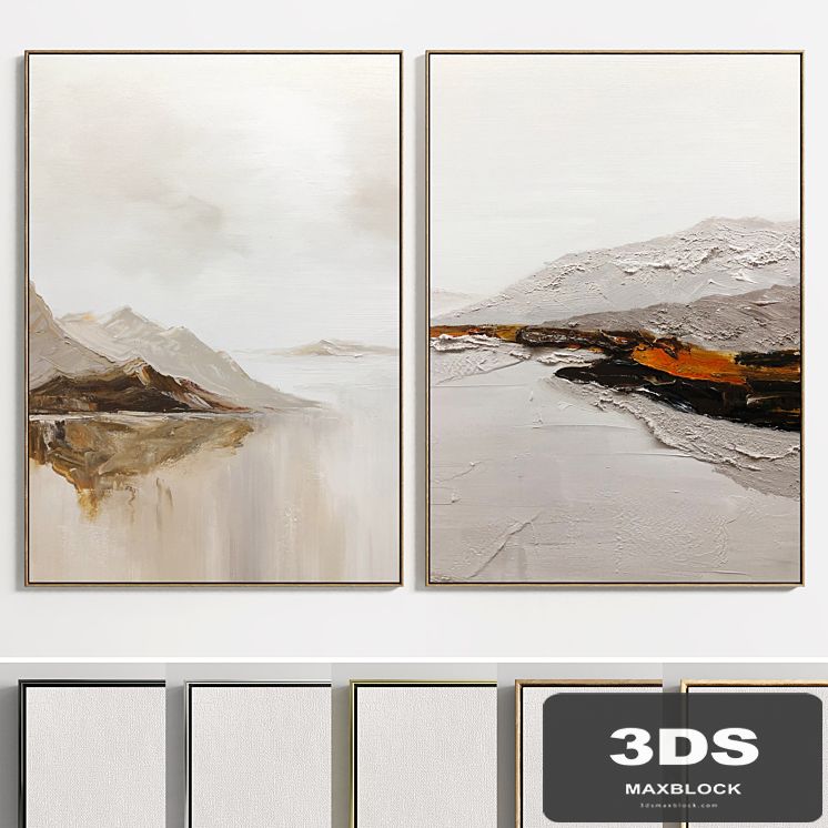 Plaster Two Photo Frame E-37