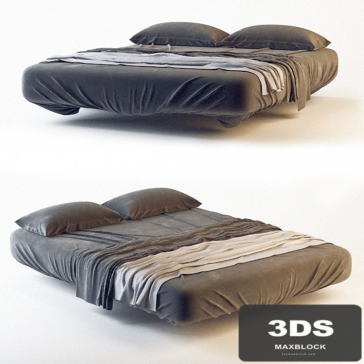 black bed