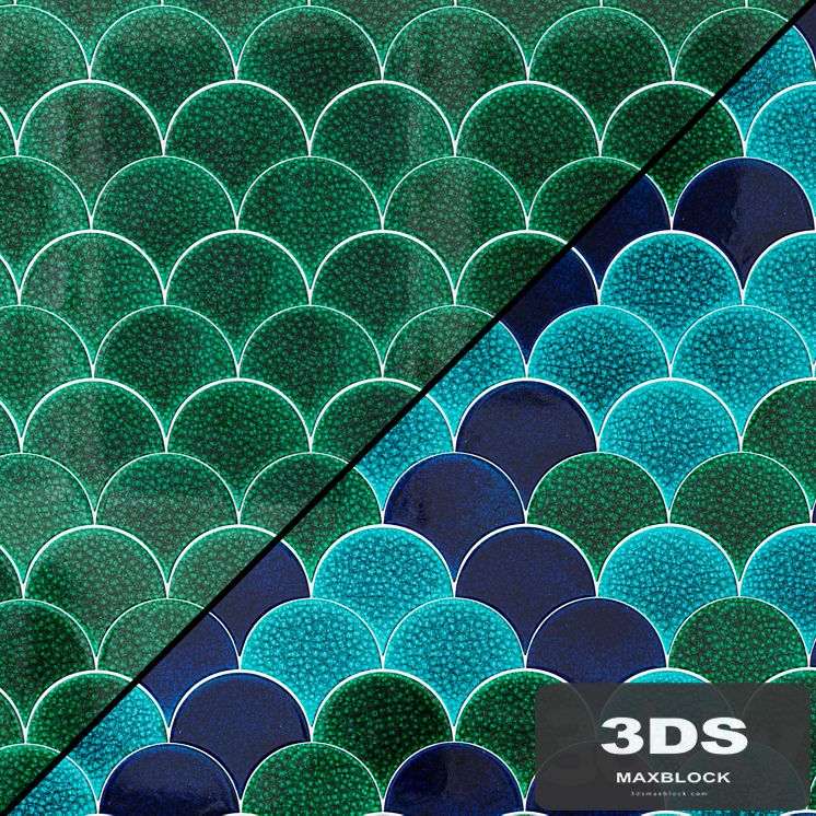 Ceramic tiles Mosaic MALLAS production Cevica fish scales
