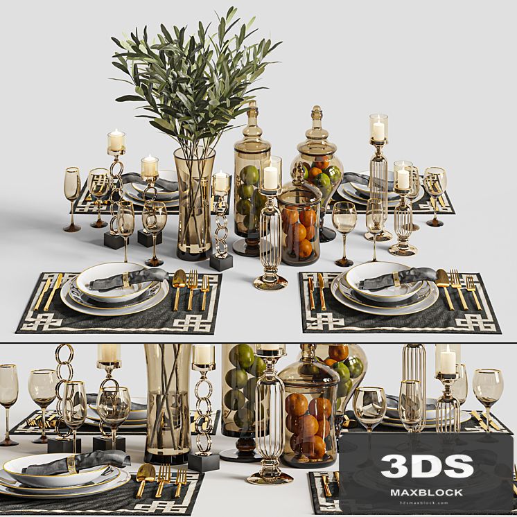 Dinner Table Set 02