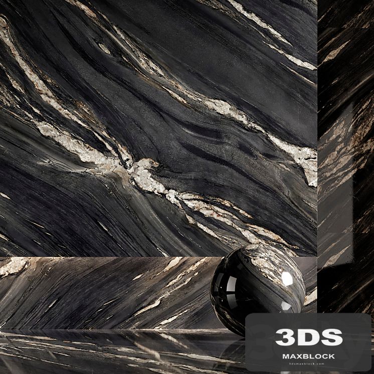 Marble Gray Black