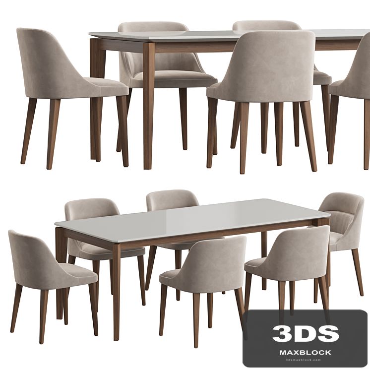Angel Cerda Nogal Radice Dining set