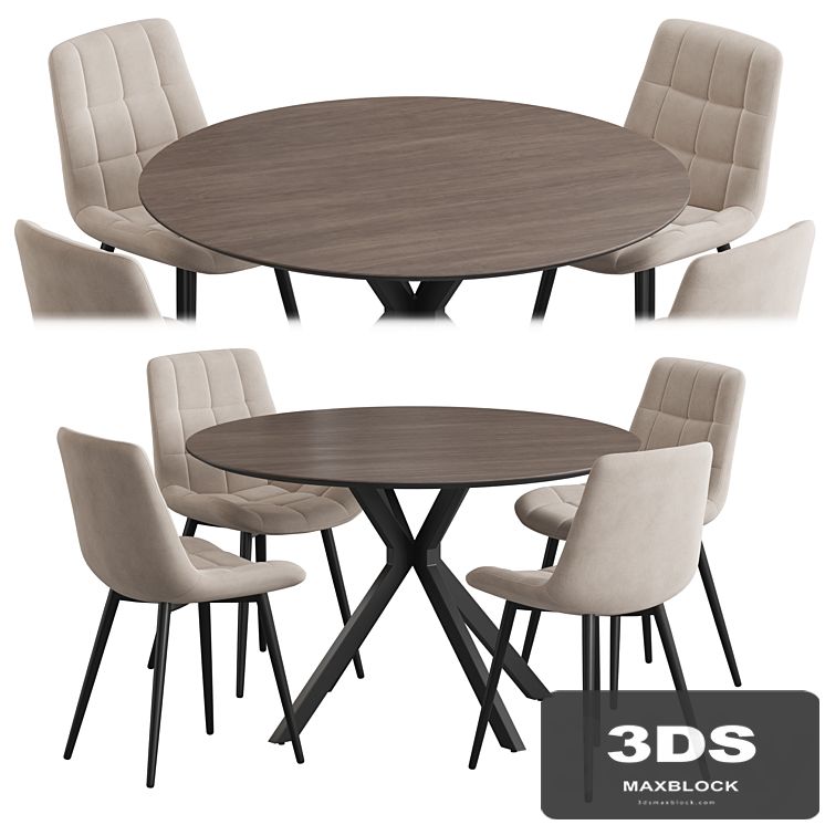 Ralf table Hoff chair Dining set