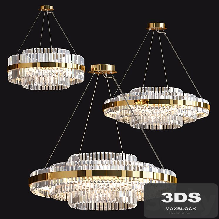 Tiered Crystal LED Chandelier