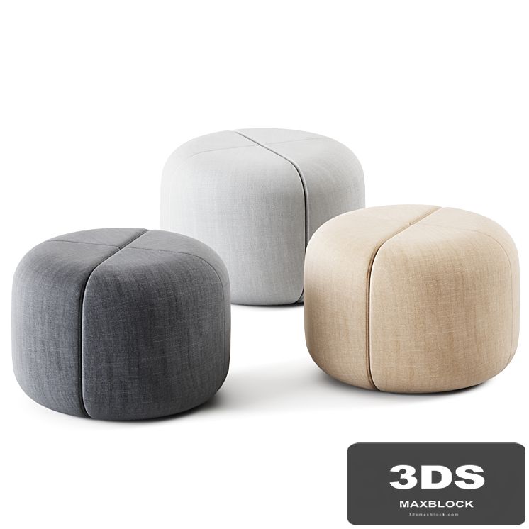 Round Pouf Bob by Bla Station / Pouf