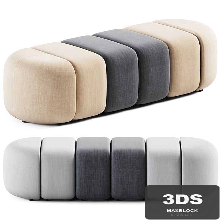 Set Module Pouffes by Bla Station / Pouf