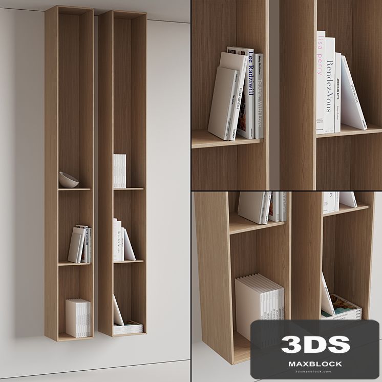 096 Wall rack shelves 03 neutral & minimal wood 01