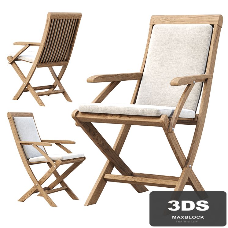 Alesso outdoor wooden dining chair