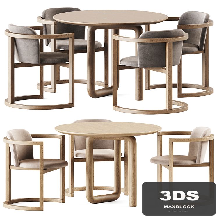 Mono Table by Objects and Ideas and Stir Chair by Kazuko Okamoto