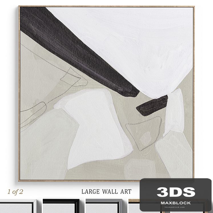 Textural Abstract Neutral Wall Art C-380