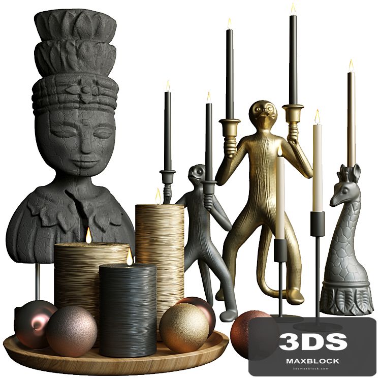 Decorative set.  Candle 5