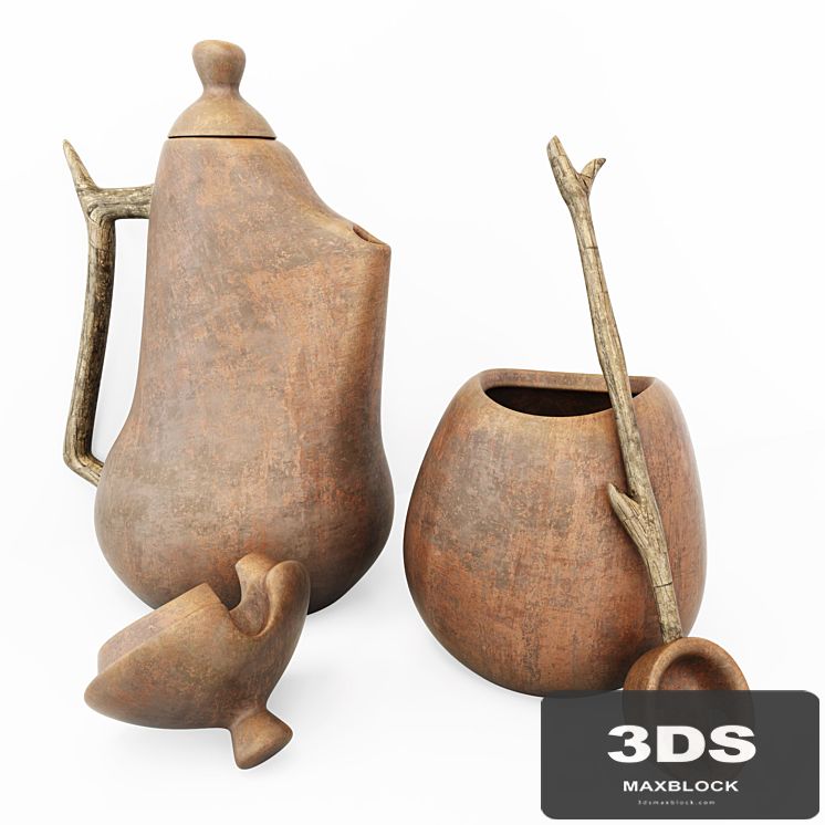Dishes jug clay small n1
