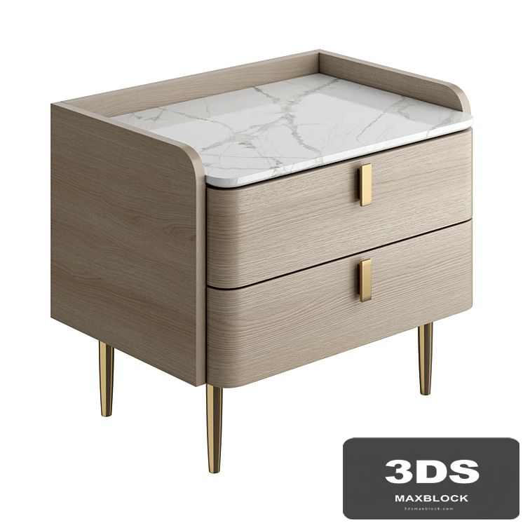 Light luxury bedside table
