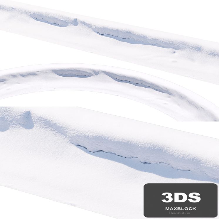 Snowdrift on the road
