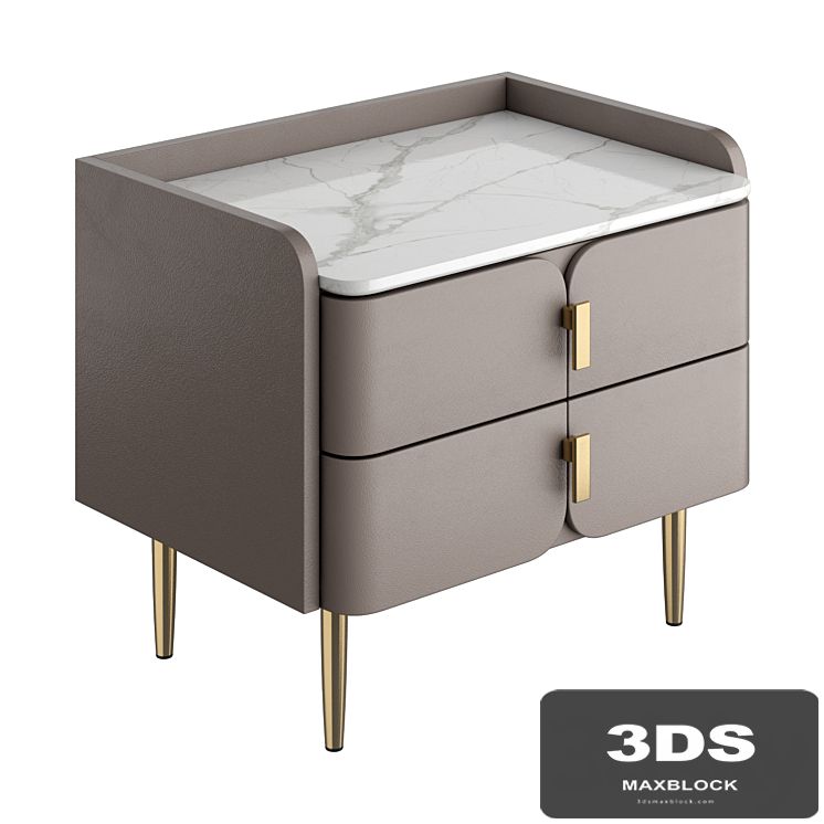 Light luxury bedside table