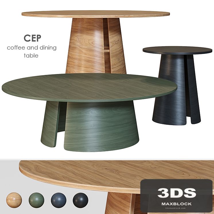 Cep TEULAT Dining and coffee table